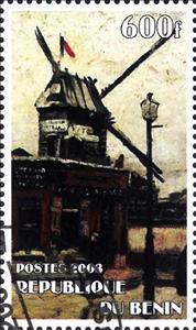 Stamp, Vincent van Gogh, Cinderellas,  , Paintings