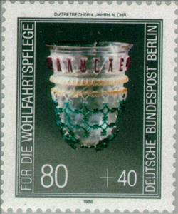 Stamp, Diatrete-cup (4th century), Berlin,  , Glass and Earthenware