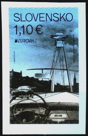 Stamp, Europa 2018: Bridges, Slovakia,  , Architecture, Bridges, C.E.P.T. / Europe