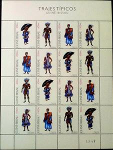 Stamp, Typical Attire of Guinea-Bissau, Guinea-Bissau,  