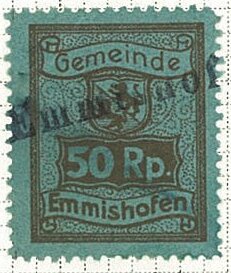 Stamp, Emmishofen, Switzerland,  