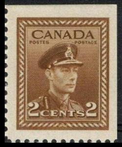 Stamp, King George VI in Military Uniform, Canada,  , Famous People, Headgear, Heads of State, Kings, Men, Royalty, Uniforms