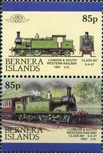 Se-tenant, Class M7 0-4-4T 1897 UK, Cinderellas,  , Locomotives, Railways