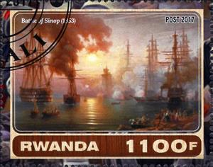 Stamp, Battle of inop (1853), Cinderellas,  , Naval Battles