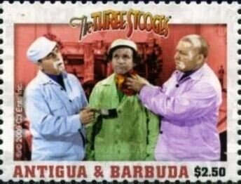 Stamp, The Three Stooges, Antigua and Barbuda,  