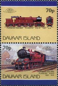 Se-tenant, Class V1 No. 9000 1929 Canada, Cinderellas,  , Locomotives