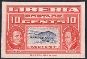 Stamp, Roberts, Ashmun & Robertsport, Liberia,  