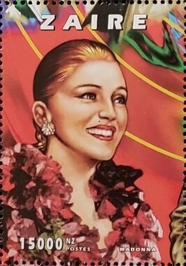 Stamp, Madonna, Zaire,  , Famous People, Musicians, Singers