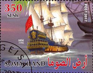Stamp, Sirene (1795), Cinderellas,  , Sailing Ships