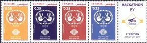 Se-tenant, International Year of Indigenous Languages, Tunisia,  , Languages