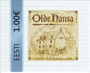 Stamp, Olde Hansa, Personalized and Private Mail Stamps,  