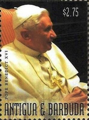 Stamp, Pope Benedict XVI, Antigua and Barbuda,  , Popes