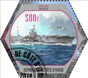 Stamp, HMS Ark Royal, Cinderellas,  , Warships