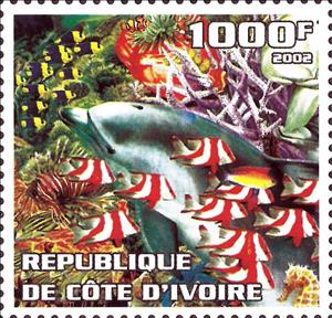 Stamp, Sea Life, Cinderellas,  , Fishes, Sea Life