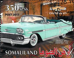 Stamp, Chevrolet Impala, Cinderellas,  , Cars