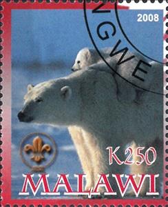 Stamp, Bear, Cinderellas,  , Animals (Fauna), Bears, Mammals