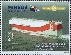 Stamp, Ships on World Register, Panama Ship Registry, Panama,  , Ships
