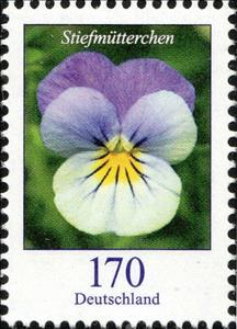 Stamp, Pansy, Germany, Federal Republic,  , Flowers, Plants (Flora)