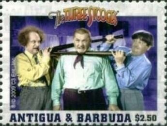 Stamp, The Three Stooges, Antigua and Barbuda,  