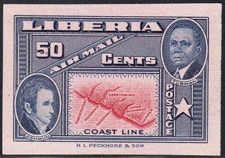 Jehudi Ashmun, President Tubman & Map
