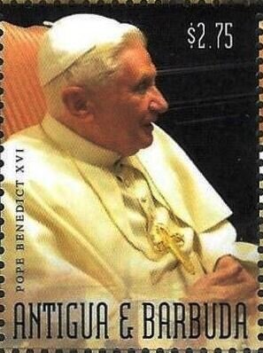 Stamp, Pope Benedict XVI, Antigua and Barbuda,  , Popes