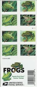 Booklet, Frogs (Complete Booklet), United States of America,  , Amphibians, Animals (Fauna), Frogs