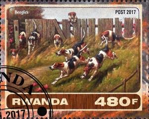 Stamp, Beagles, Cinderellas,  , Animals (Fauna), Dogs, Mammals