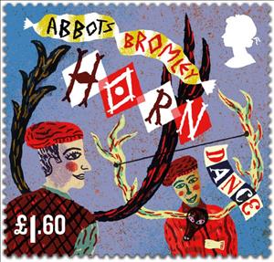 Stamp, Horn Dance, Abbots Bromley, United Kingdom of Great Britain & Northern Ireland,  , Customs, Dance, Festivals
