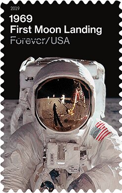 Buzz Aldrin poses on the Moon