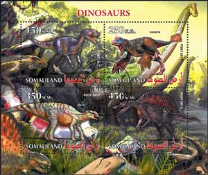 Mini Sheet, Dinosaurs, Cinderellas,  , Dinosaurs, Prehistorical Animals