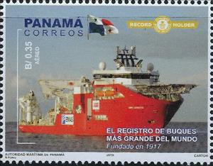 Stamp, Ships on World Register, Panama Ship Registry, Panama,  , Ships