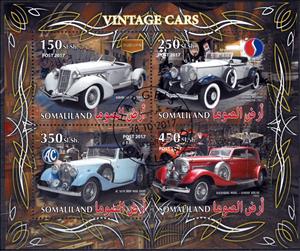Mini Sheet, Vintage Cars, Cinderellas,  , Cars