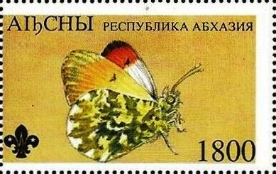 Stamp, Butterfly, Cinderellas,  , Animals (Fauna), Butterflies, Insects