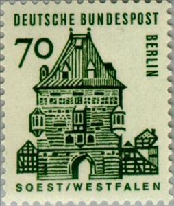 Stamp, Osthofen gate, Soest, Berlin,  , Gates, Towers, Buildings
