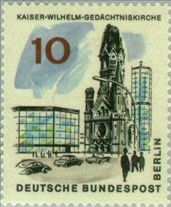 Stamp, Kaiser Wilhelm Memorial Church, Berlin,  , Buildings, Churches - Cathedrals - Basilicas - Chapels