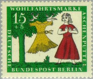 Stamp, Scene from the fairy tale 'Cinderella', Berlin,  , Fairy Tales