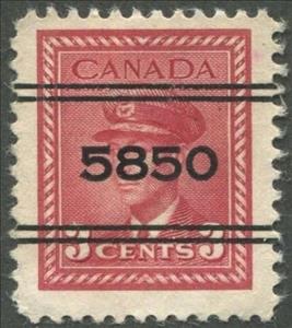 Stamp, King George VI in Military Uniform, Canada,  , Famous People, Headgear, Heads of State, Kings, Men, Royalty, Uniforms