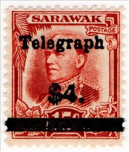 Stamp, Issue of 1932 Overprinted "Telegraph" and Bar and Surcharge, Federal Malay States,  , Famous People, Heads of State, Men
