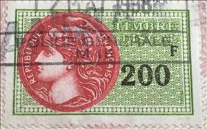 Stamp, Timbre fiscal, France,  , Gods and goddesses, Mythology