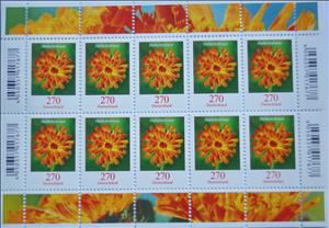 Mini Sheet, Blumen / Habichtskraut, Germany, Federal Republic,  , Flowers, Plants (Flora)
