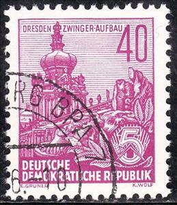 Stamp, Workers For The Five-year Plan, Germany, Democratic Republic,  