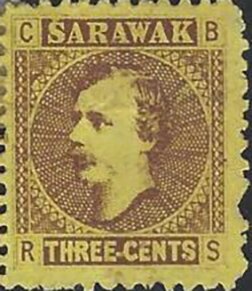 Stamp, Sir Charles Brooke, Federal Malay States,  , Famous People, Heads of State, Men