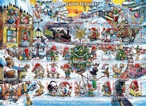 Mini Sheet, Christmas at the Old Christmas Farm, Cinderellas,  , Christmas
