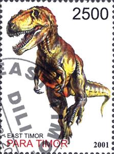 Stamp, Dinosaurs, Cinderellas,  , Animals (Fauna), Dinosaurs, Prehistorical Animals
