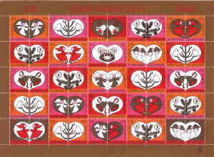 Mini Sheet, The Feast of the Hearts, Cinderellas,  , Christmas