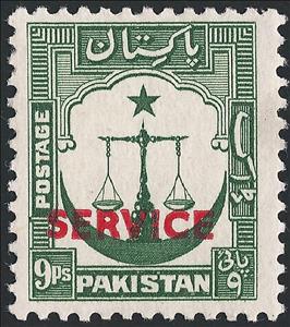 Stamp, Scales, Star and Crescent, Pakistan,  , Measuring Instruments, Scales (balance), Signs, Stars