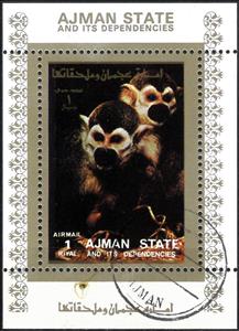 Souvenir Sheet, Animal, Cinderellas,  , Animals (Fauna), Mammals, Monkeys