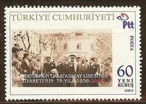 Stamp, Ataturk in Galatasaray Lycee, Personalized and Private Mail Stamps,  