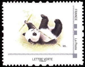 Stamp, Giant Panda, France,  , Animals (Fauna), Bears, Giant Pandas, Mammals