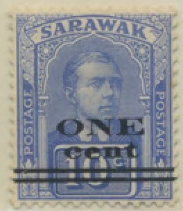 Stamp, Sir Charles Vyner Brooke surcharged, Federal Malay States,  , Famous People, Heads of State, Men